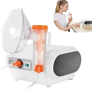 MAYLUCK Portable Compressor Nebulizer, Nebulizer Machine with 1 Set Accessory, Jet Nebulizers Personal Steam Inhaler Cool Mist Compressor System for Kids Adults
