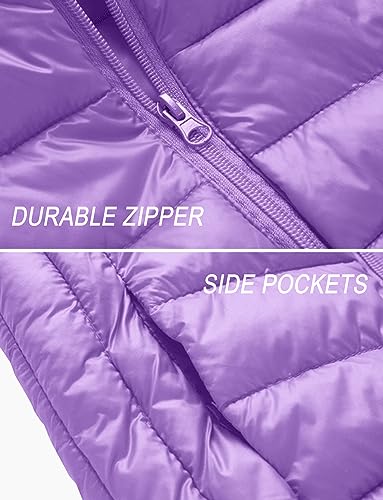 Aivtalk PSBK2578 Girls'Winter Jacket Coat Puffer Packable Down Proof Cotton Vest Warm Hood Zipper Padding Vest thumb #1