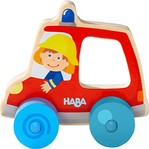 Preisvergleich Produktbild HABA 306363 - Schiebefigur Feuerwehr, Greifling ab 10 Monaten