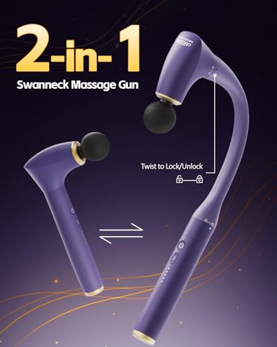 Image of 2-in-1 Detachable Muscle Massage Gun Deep Tissue with Extension Handle