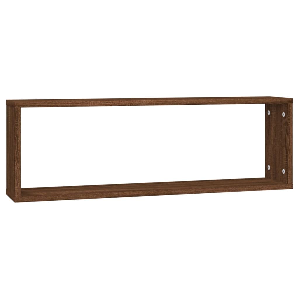 Generico Mensole Muro Cubo 4 Rovere Marrone 80x15x26,5 Legno Multistrato,Scaffalature,Scaffali e mensole per pareti-815922