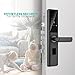 Smart Door Lock | 5-in-1 Keyless Entry – Fingerprint, Passcode, IC Card & Mechanical Key | TUYA App Control | Premium Mortise Design | Easy Install