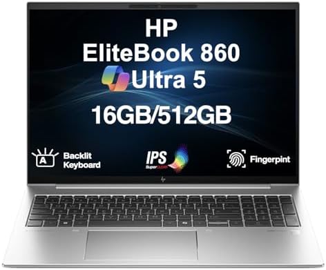 HP EliteBook 860 G11 Business Laptop 16.0" IPS WUXGA Display (Int...