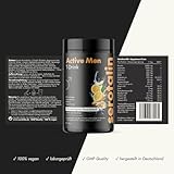 Serotalin Active Men T-Drink für Männer | Magnesium Komplex Pulver mit Kreatin, L-Citrullin, L-Tyrosin | Vitamin B Komplex | Vegan & Made in Germany | Zitrone-Ingwer