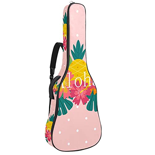 Housse de guitare acoustique 106 cm rembourrée motif Toucan pour guitare folk et classique