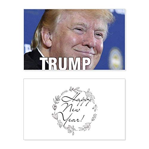 Tarjeta conmemorativa de Donald Trump con mensaje divertido para Año Nuevo