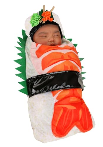 Disfraz de Sushi de Camarón para Bebés 6-9 Meses