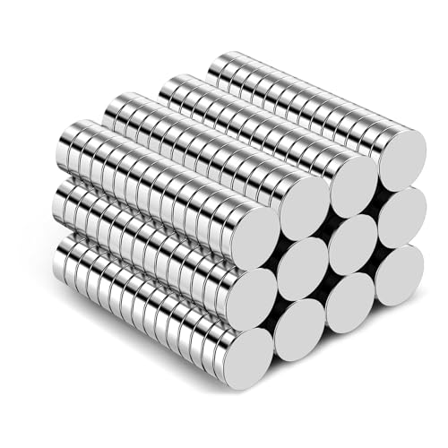 Image of TRYMAG Small Magnets 120Pcs, 10x2mm Mini Neodymium Magnet | Tiny Rare Earth Magnets for Whiteboard, Small Round Disc for Fridge, Crafts, Science, Office, DIY, Kitchen