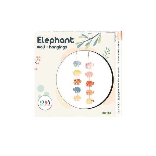 DIY CREATIVES DIY Elephant Wall Hanging Kit, Create Your Own Unique