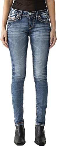 Rock Revival - Womens Nectarine Rp2727S202 Skinny Jeans, Size: 29, Color: Denim #TOP25