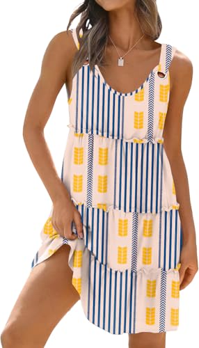 Image of Disamer Summer Dresses for Women 2026 Sundresses Vacation Sleeveless Beach Swimsuit Cover Ups Spring Outfits Casual Sun Dress
