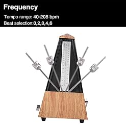 Btuty Pyramide Mécanique Métronome ABS Matériel pour Guitare Violon Piano Basse Instrument de Musique Pratique Outil… – Image 4