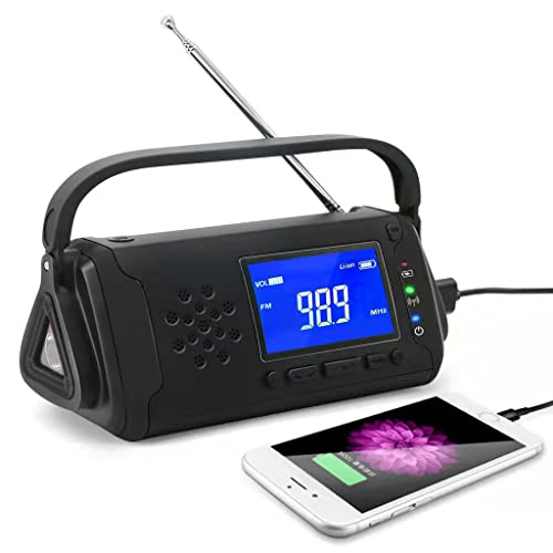 AMZCOM hЃWI 񂵃WI \[[WI AM/FMΉ gюWI WICg ً}WI IPX3h 4000 mAhe hЉdWI LCDfBXvCt pƖ Cۗ\񃉃WI SOSً}x gѓdb[d