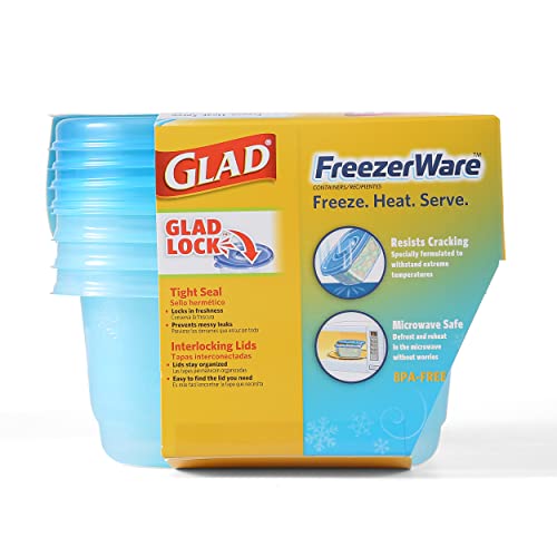 Glad Food Storage Containers - Glad FreezerWare Container - Small - 24 Ounce - 4 Containers - image 7