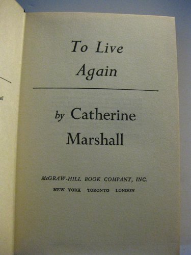 To Live Again 1957 B001KF37WC Book Cover