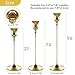 Candlestick Holders Gold, 9 Packs Taper Candle Holder for Candlesticks, Candle Sticks Holder Decor for Home Decor