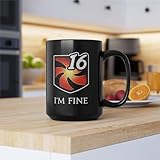 Generic I'm fine - Vulnerability Stacks FFXIV MMORPG Funny meme 15Oz Black Mug