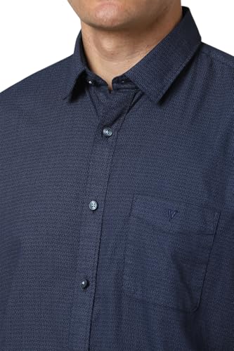 Image of Van Heusen Casual Printed Shirt for Men| Premium Cotton| Full Sleeves| Slim Fit |Breathable Fabric