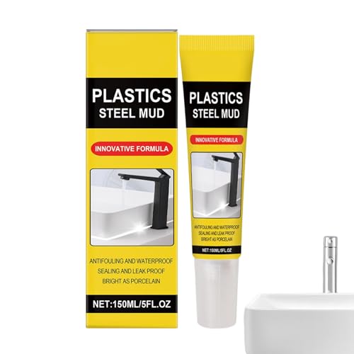 YNPQTDS Masilla acrílica blanca, sellador impermeable para ducha, de secado rápido, no encoge, para fregadero, inodoro, baño, piso, bañera, cocina