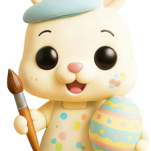 Ornement de lapin saisonnier pour embellir une étagère ou un centre de table printanier