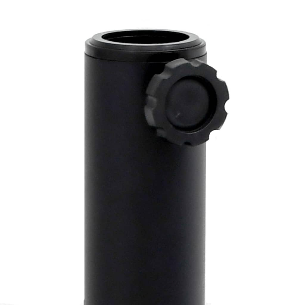 Supporto per ombrellone da 15 kg, diametro 32, 38, 48 mm, in acciaio, con 3 adattatori, rettangolare, per balcone, terrazzo, giardino, resistente alle intemperie