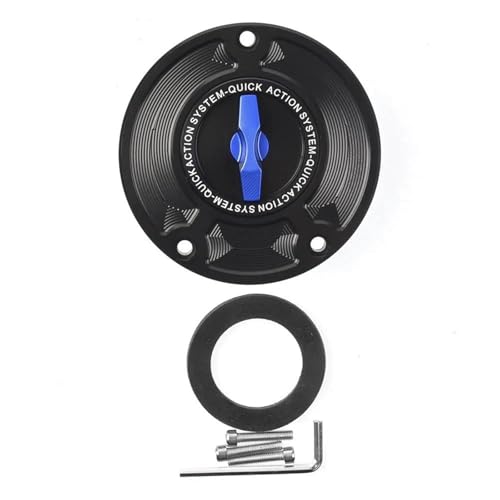 Bouchon réservoir carburant étanche en alu CNC bleu compatible Z750R ZZR1200
