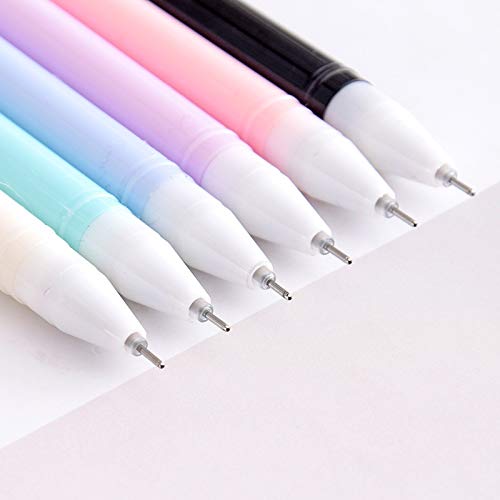 Set de 6 bolígrafos de gel con tinta negra y diseño gatito miniatura 5