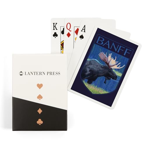 Baraja de 52 cartas Póker Banff Canadá Alce Noche