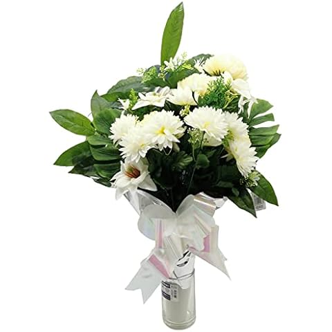 Ramo para Cementerio de Flores Artificiales de Tela para Todos los Santos Medida 70cm. Cover