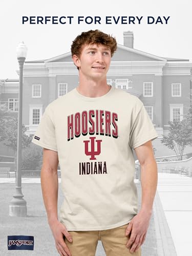 Image of JanSport NCAA Officially Licensed Campus Short Sleeve T Shirt for Men, Soft & Breathable Pre-Shrunk Cotton Crewneck T Shirt