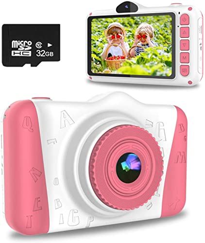 Videocamera Per Bambini VanTop Junior K5: Regalo Perfetto Per Piccoli Registi! 1080P, Include Scheda 32GB, Colore Rosa