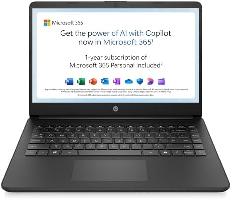 HP 14 Laptop | Intel Celeron N4500 Processor | 4 GB RAM | 64GB eMMC | - Top Rated