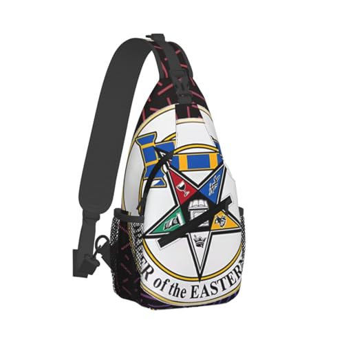 Eastern Star Oes Worldwide Crossbody For Men Women Sling Chest Bag Shoulder Bag Lightweight One Strap Backpack Multipurpose Travel Hiking Daypack2