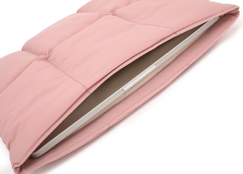 Housse ordinateur 15/16 de qualité supérieure rose matelassée pour MacBook - 5