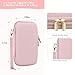 Supmay Carrying Case Compatible with CCTU / TEBIYOU Kids Handheld Games Preloaded 218 Retro Video Games, Portable Gaming Electronic Toys Storage Holder Travel Bag with Mesh Pocket for USB Cable, Pink