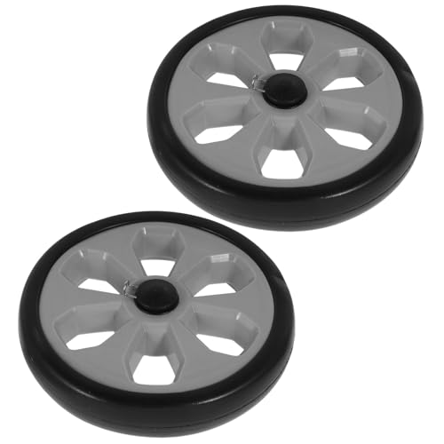 Roues de chariot de courses TIDTALEO en ABS et EVA noir pour cady pliable