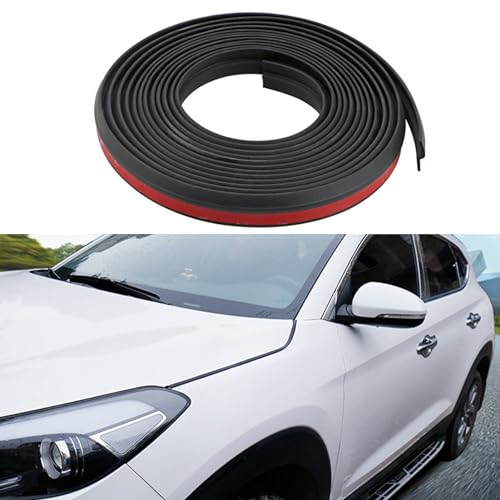 Car Hood Sealing Strip Automotive Weather Stripping Rubber Seal Strip Soundproofing Weatherstrip for Engine Covers Seals Trim Sealant 13.1Ft Long