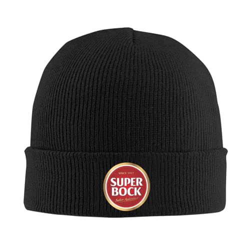 Super Bock Desde 1927 Gorra de Punto cálida, Gorra de Invierno de Punto, Gorro de Calaveras, Gorros de Hip Hop para Unisex