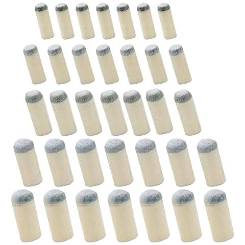OHAOLYLE 100 Pcs Pool Cue Tips Push-in Snooker Cue Tip Slip On Billiard Tips Accessories for Cue Tips Replacements No Glue or Tools Required 5 Sizes 9mm/10mm/11mm/12mm/13mm Cover