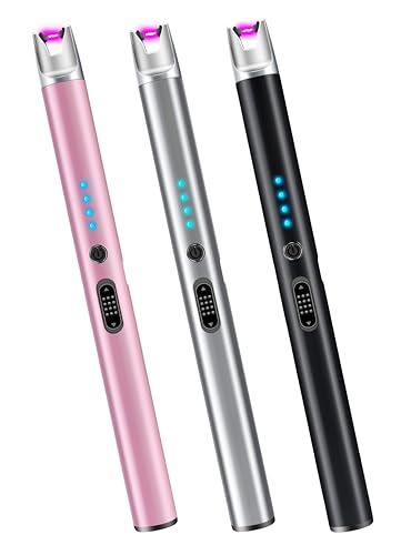 Luxgaze 3 Pack Electric Candle Lighter Rechargeable USB...