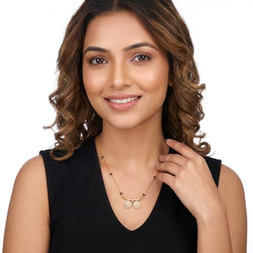 Image of 1 Gram Gold Plated Mangalsutra for Women Stylish Gift for Wife Daily Wear