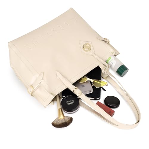 Image of Carrylux Women's Soft PU Tote Bag | Large Single Compartment Shoulder Handbag | Office, College & Casual