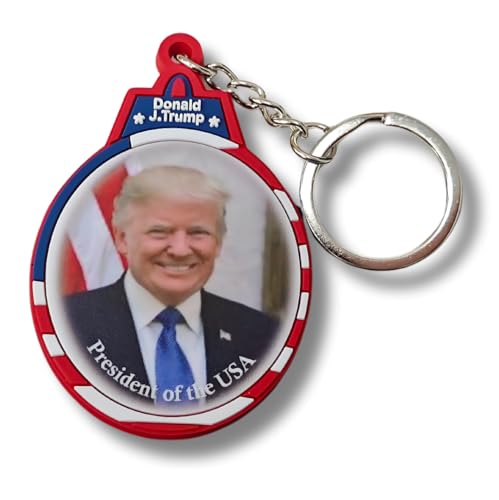 Donald Trump 2025 USA President Keychain 47th US President Keychain Donald Trump Gift Patriotic Keychain Donald Trump Totebag and Pocketbook Keychain