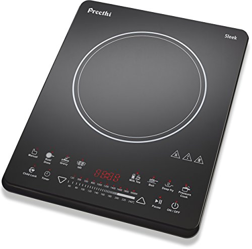 Image of Preethi Sleek IC 118 1900-Watt Induction Cooktop (Black)