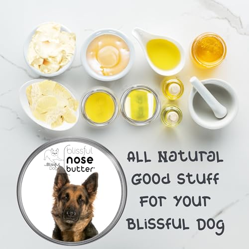 Image of The Blissful Dog German Shepherd Nose Butter, Versatile Dog Nose Balm for Dry Nose, Handcrafted Nose Moisturizer, Easy-to-Apply Dog Essentials, Unscented, 2 oz.