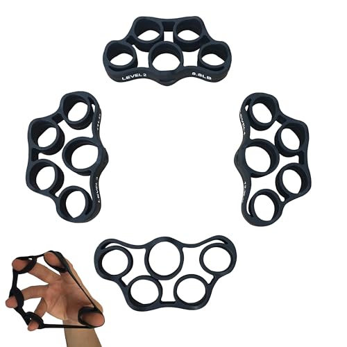 Neasyth Finger Stretcher,Hand Extensor Exerciser Elastic Recovery Trainer Gripper Kits for Arthritis Carpal Tunnel Exercise Guitar and Rock Climbing