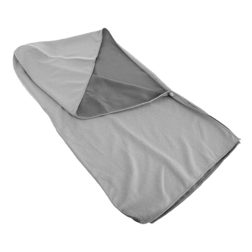 LIOOBO Ice Towel for Hot Weather Instant Cooling Neck Wrap Sturdy Workout Towel Uv Protected Headscarf Light Grey for Hiking Camping
