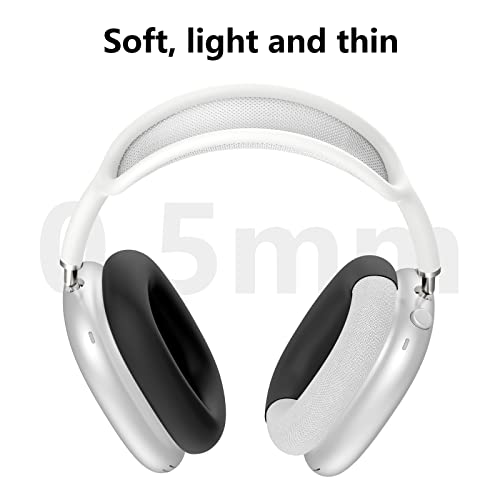 [2 Pairs] Silicone Ear Pads Cover For Airpods Max Headphones Cushions, Sweatproof Earpad Case Cover Accessories Soft Silicone Skin Protector For Apple Airpods Max Ear Pads (Black) #TOP4