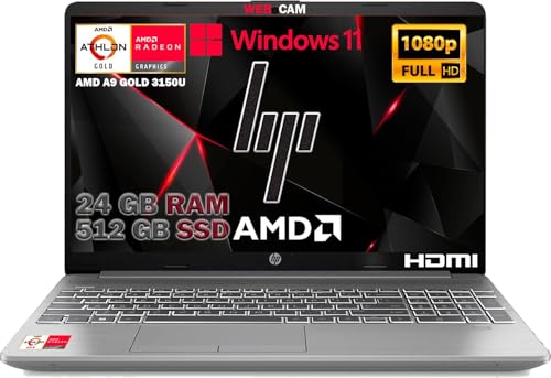 255 G9 Silver Notebook Portatile, SSD M2 NVME 512GB, Display FullHD 15.6", Amd A9 Gold 3150U fino a 3,3 GHz, 24GB DDR4, Wi-fi, 3 usb, webcam HD, Win11 Pro, Pronto All'uso, Gar. IT - Notebook - Immagine 5