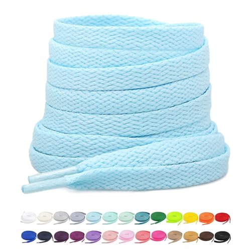 Image of Stepace [2 Pairs Flat Shoe Laces for Sneakers 30 inch-72 inch Length 26 Color Shoelaces